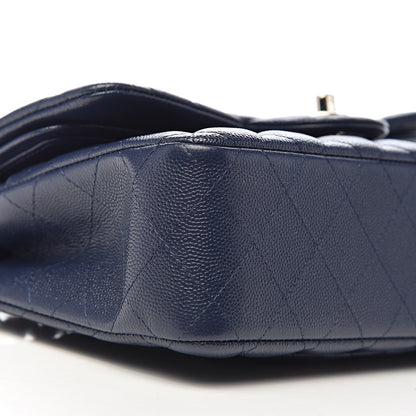 Chanel Caviar Quilted Small Double Flap Navy 8 of 11