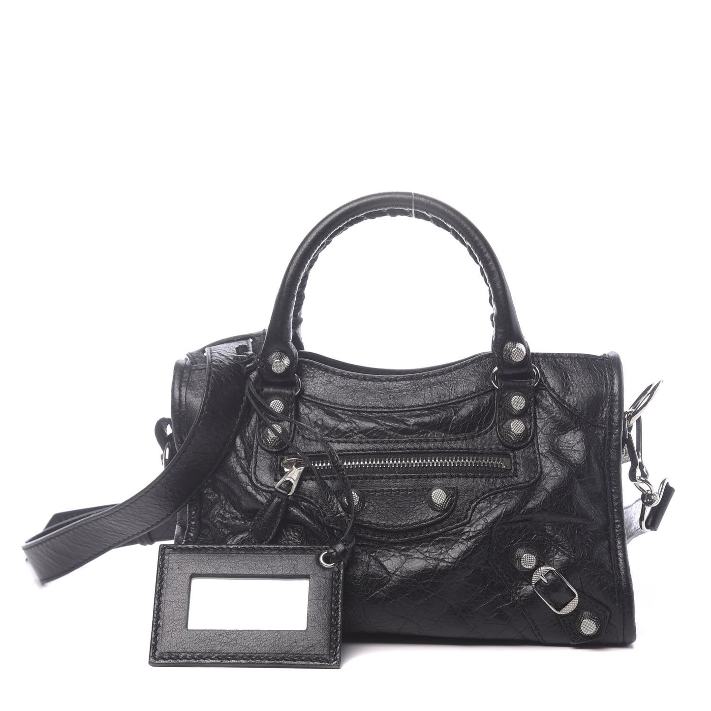 Agneau Giant 12 Silver Hardware Mini City Black