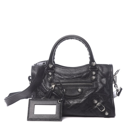 Balenciaga Agneau Giant 12 Silver Hardware Mini City Black 1 of 10