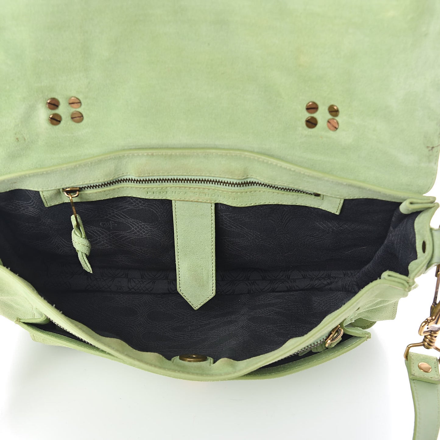 Suede Medium PS1 Satchel Grass