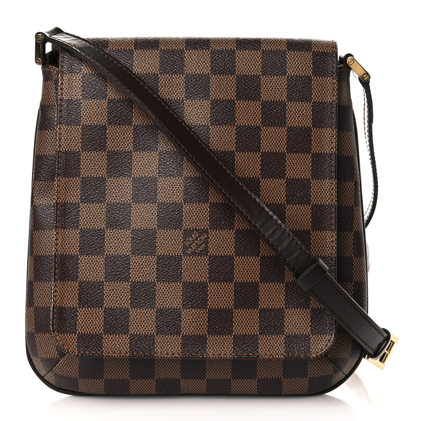 Damier Ebene Musette Salsa Long Strap