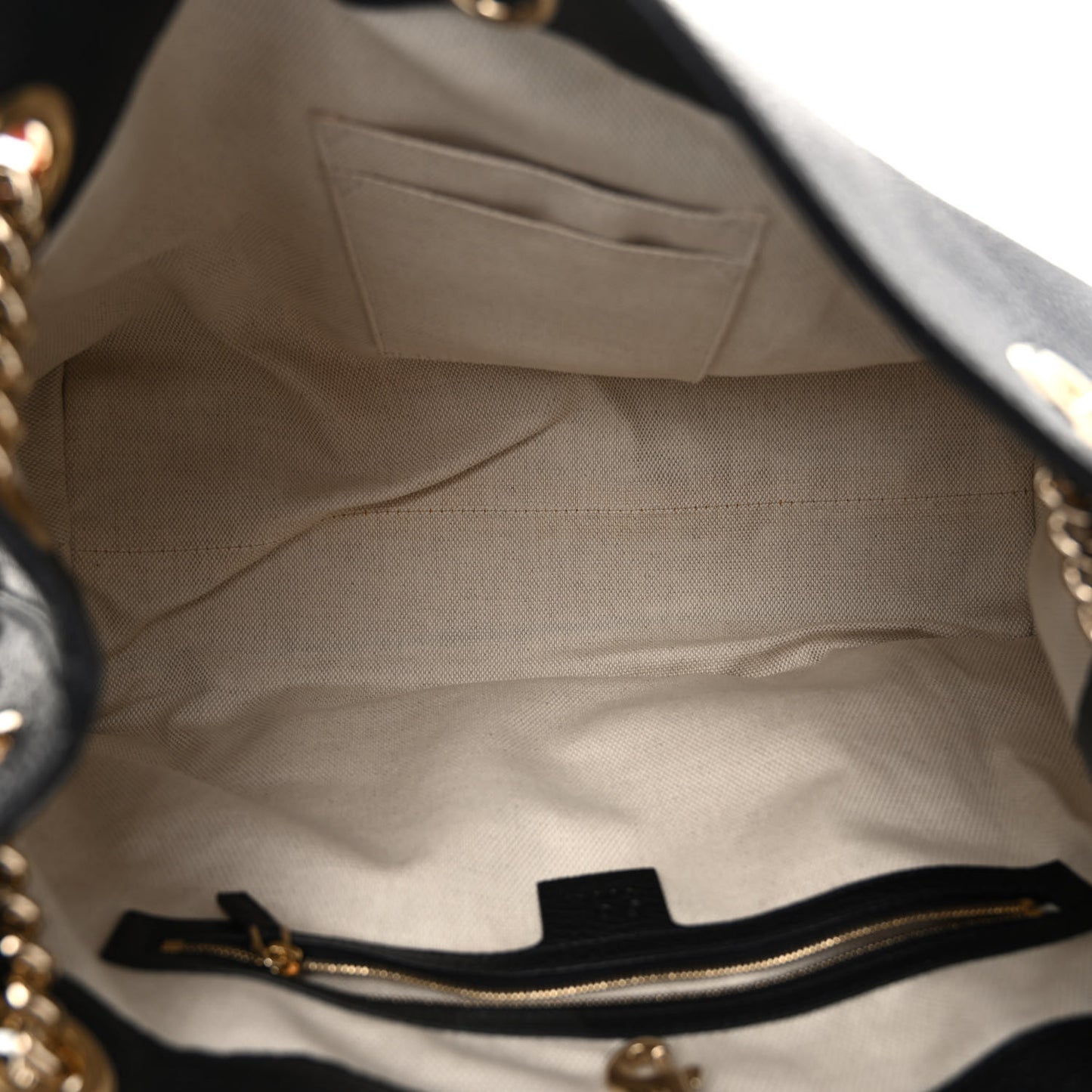 Pebbled Calfskin Medium Soho Chain Shoulder Bag Black