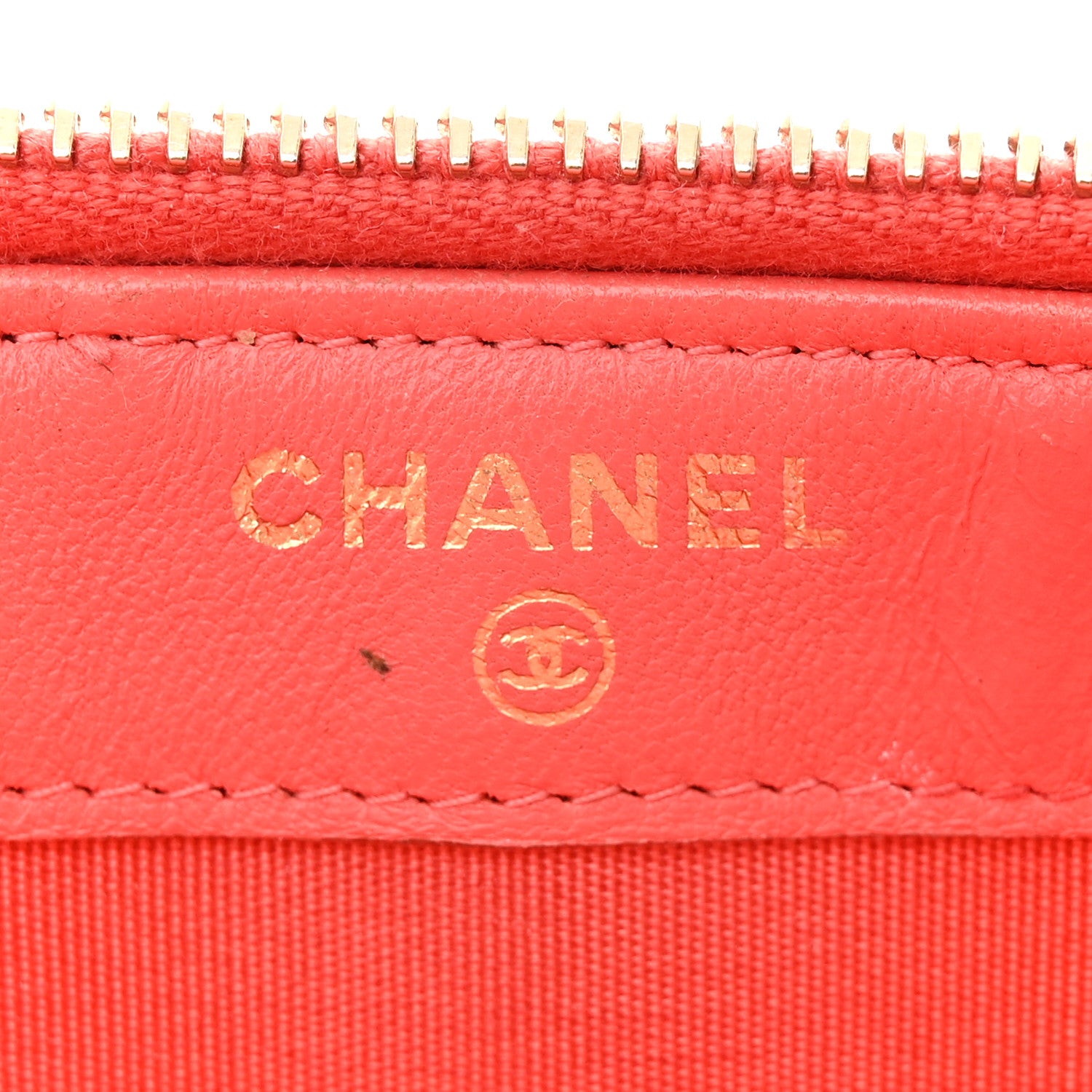 Chanel Lambskin Quilted Small Boy Clutch With Chain Coral 7 of 15