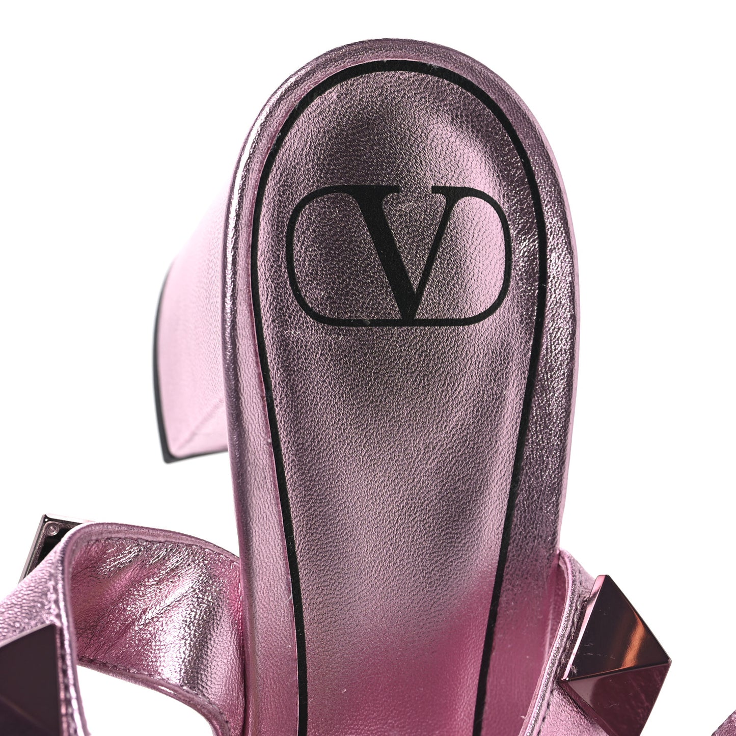 Metallic Nappa Roman Stud 60mm Sandals 38 Giacinto