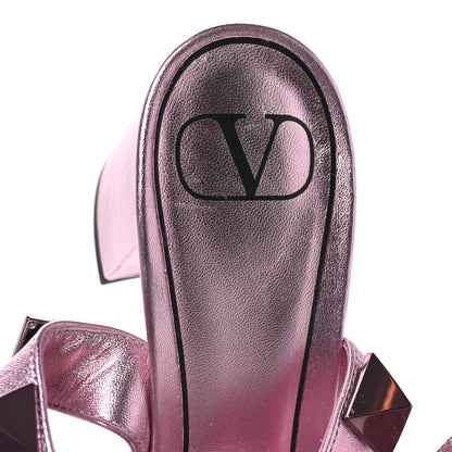 Valentino Garavani Metallic Nappa Roman Stud 60mm Sandals 38 Giacinto 8 of 8