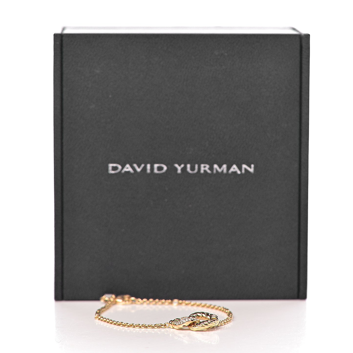 18K Yellow Gold Diamond Belmont Single Station Bracelet