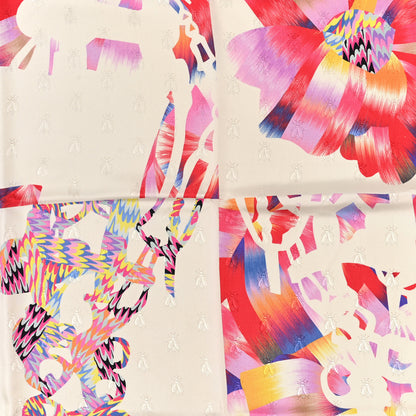 Hermes Silk Brides De Gala Marble Scarf 90 Rose Ivoire Multicolor 3 of 3