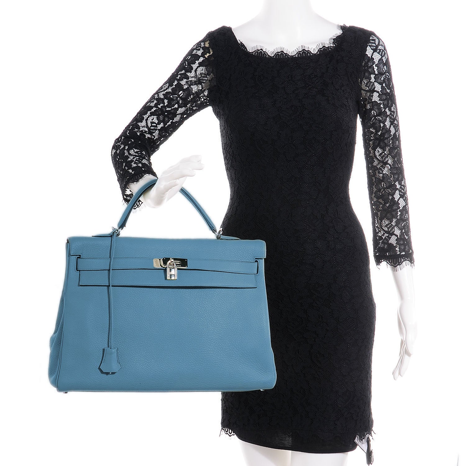 Hermes Togo Kelly Retourne 40 Blue Jean 2 of 24