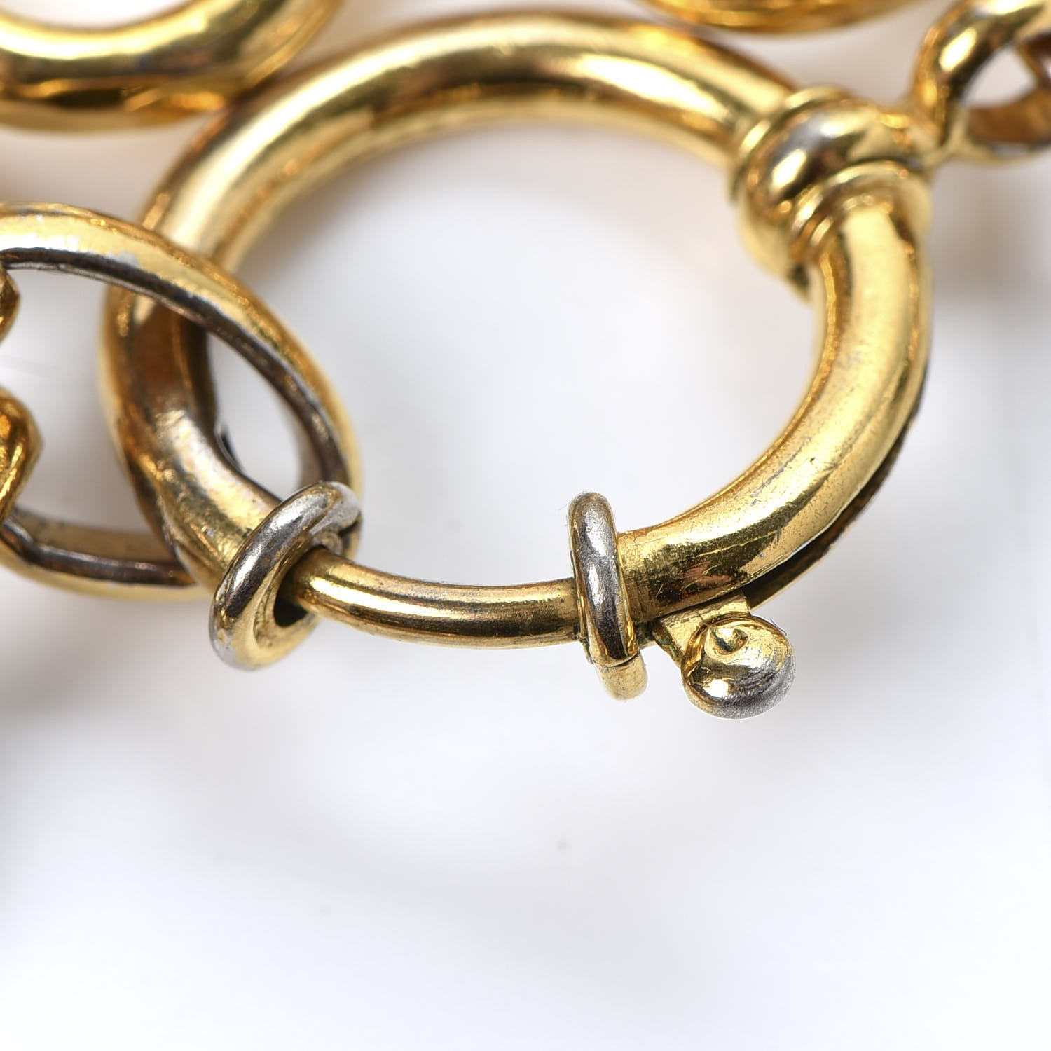 Chanel CC Medallion Chain Bracelet Gold 5 of 6