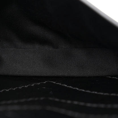 Saint Laurent Crinkled Lambskin Matelasse Monogram Baby Niki Chain Satchel Black 5 of 11