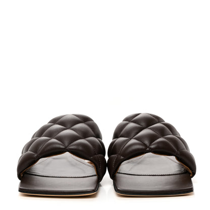 Bottega Veneta Nappa Matelasse Padded Flat Sandals 38 Chocolate 2 of 8