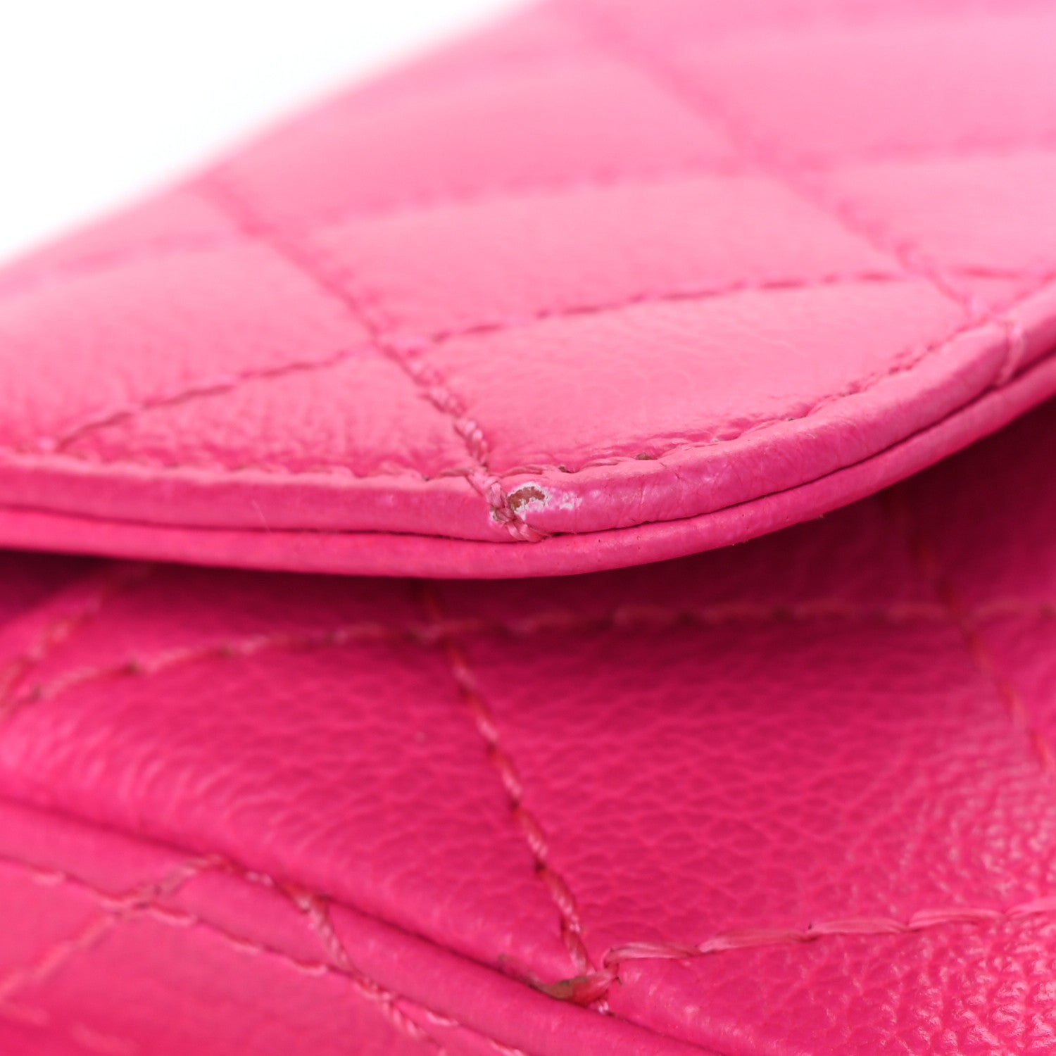 Chanel Goatskin Quilted 2.55 Reissue Flap Belt Bag Fluorescent Pink 11 of 12