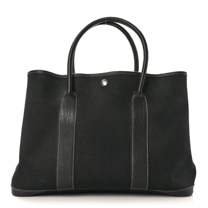 Hermes Toile Negonda Garden Party Tote 36 MM Black 1 of 8