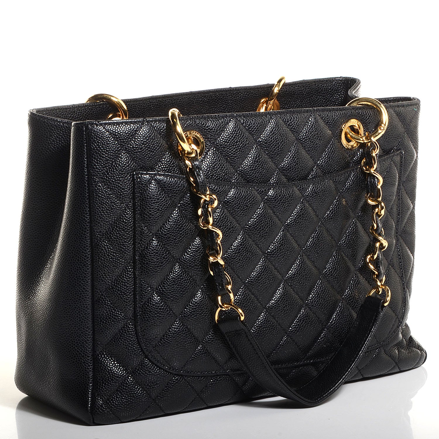 Chanel Caviar Grand Shopping Tote GST Black 3 of 6
