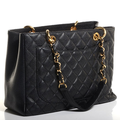 Chanel Caviar Grand Shopping Tote GST Black 3 of 6