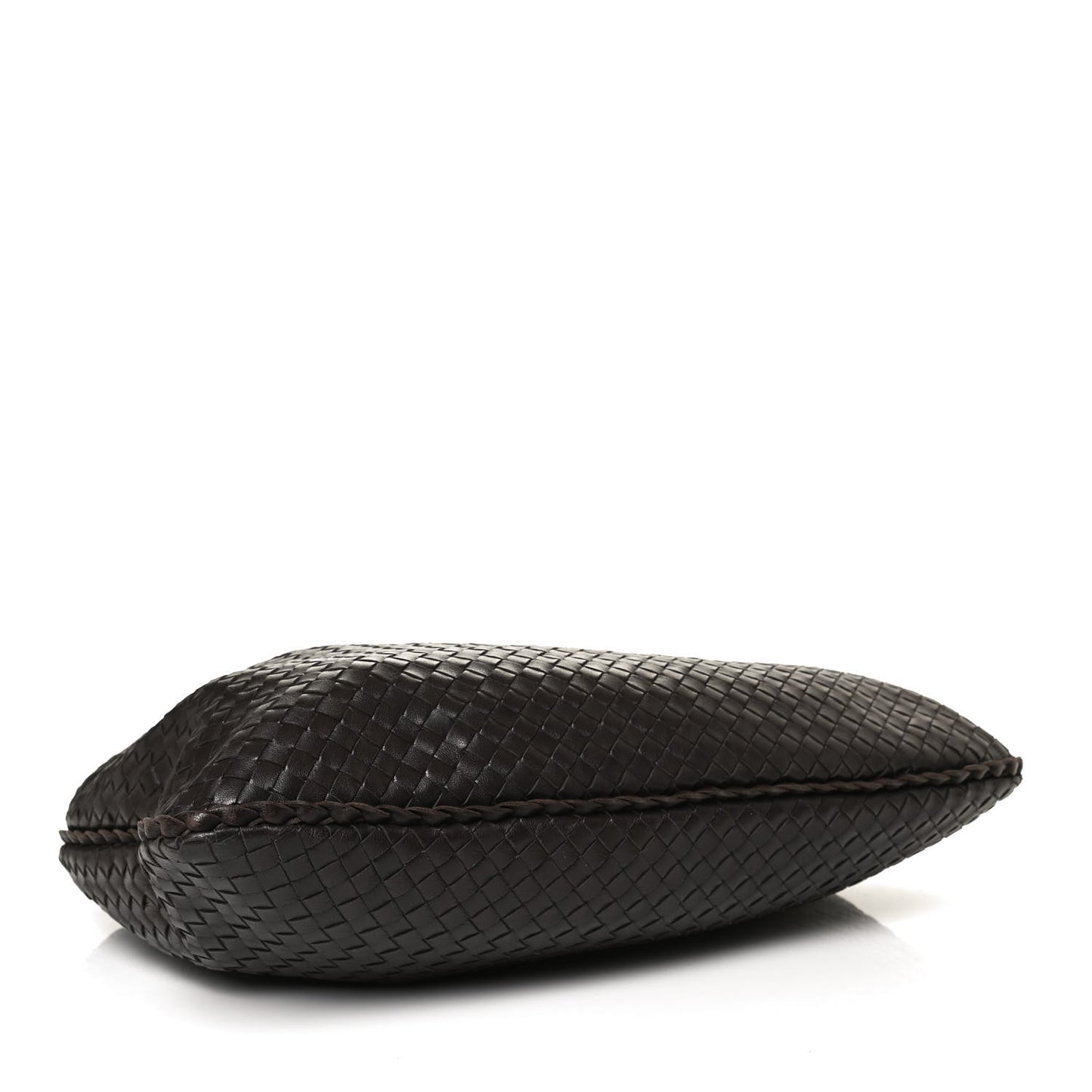 Nappa Intrecciato Medium Veneta Hobo Ebano