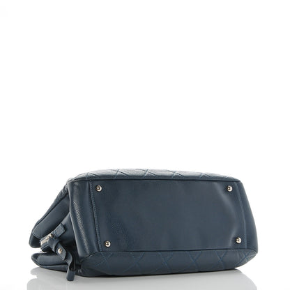 Chanel Caviar Quilted Timeless CC Tote Blue 4 of 7