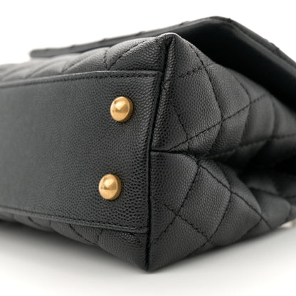 Chanel Caviar Quilted Mini Coco Handle Flap Black 10 of 11