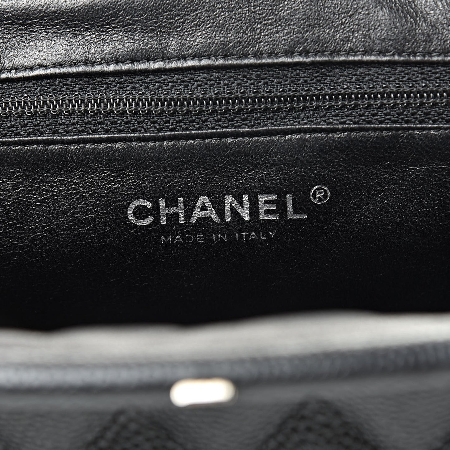 Caviar Quilted Timeless Clutch Black