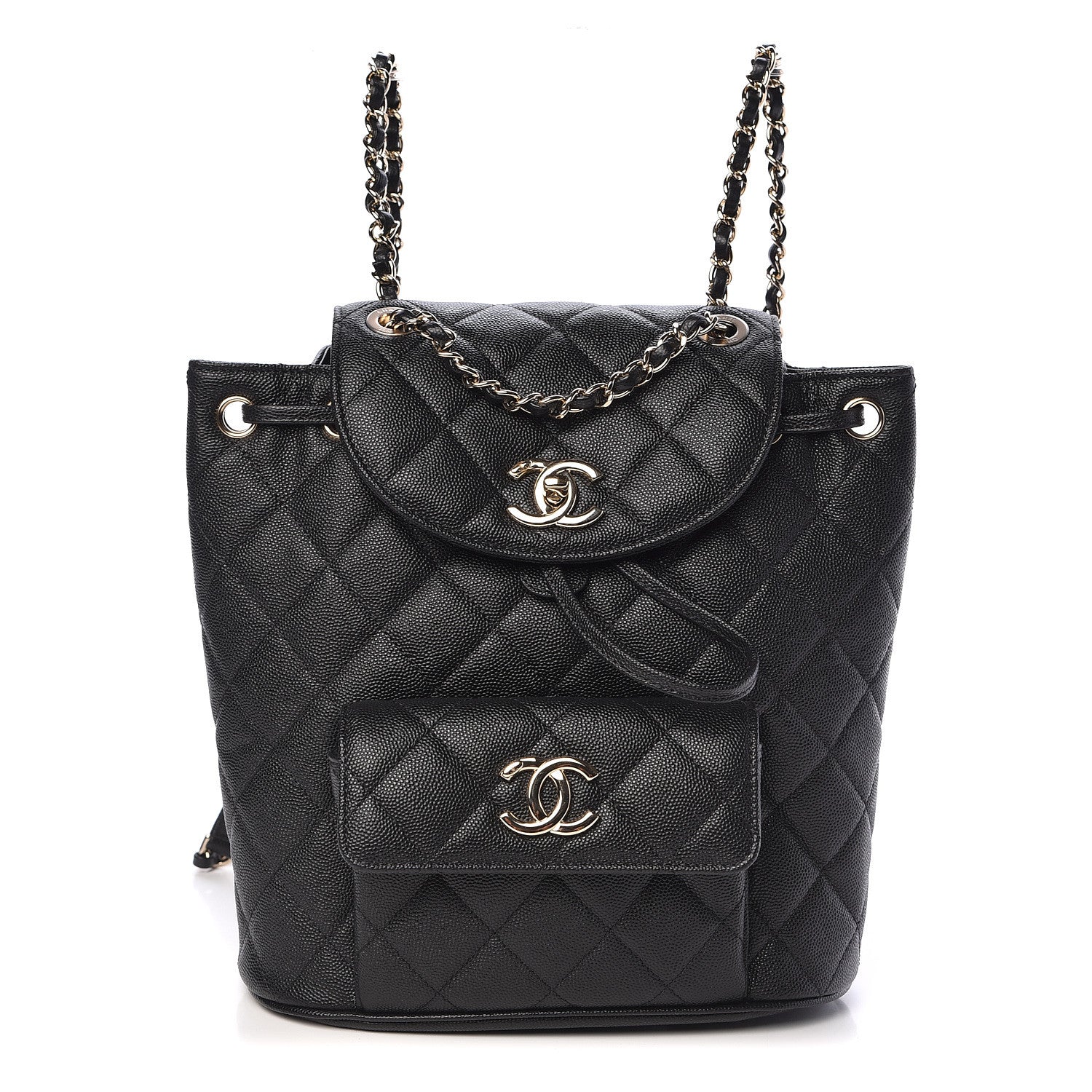 Chanel Caviar Quilted Backpack Bag Black 1 of 11