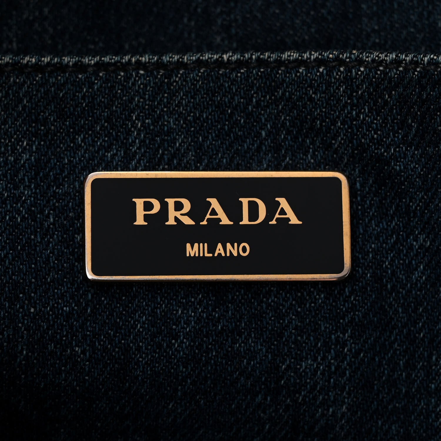 Prada Denim Canapa Logo Tote Avio 6 of 13