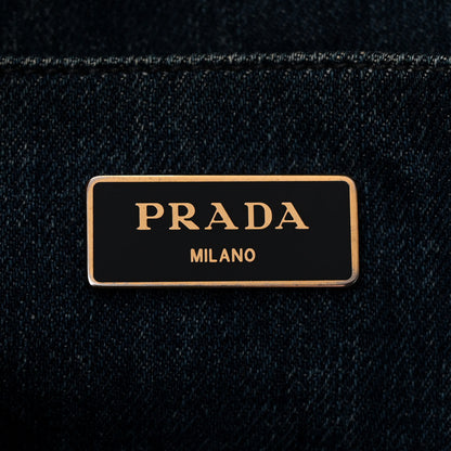 Prada Denim Canapa Logo Tote Avio 6 of 13