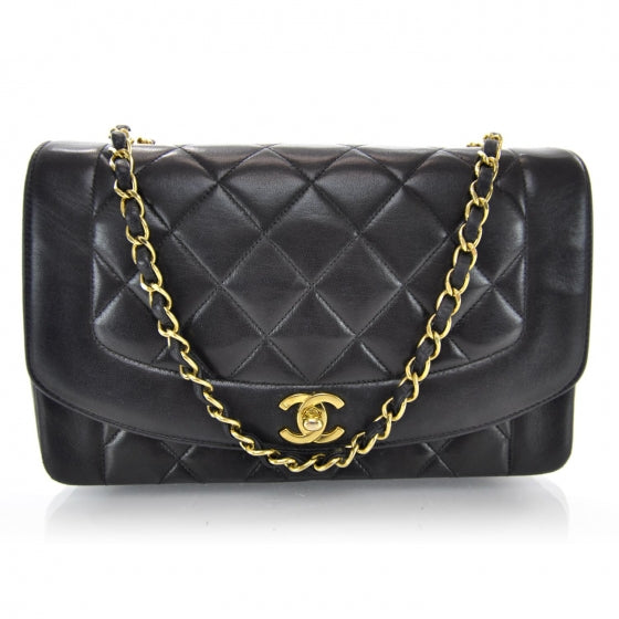Lambskin Medium Flap Black