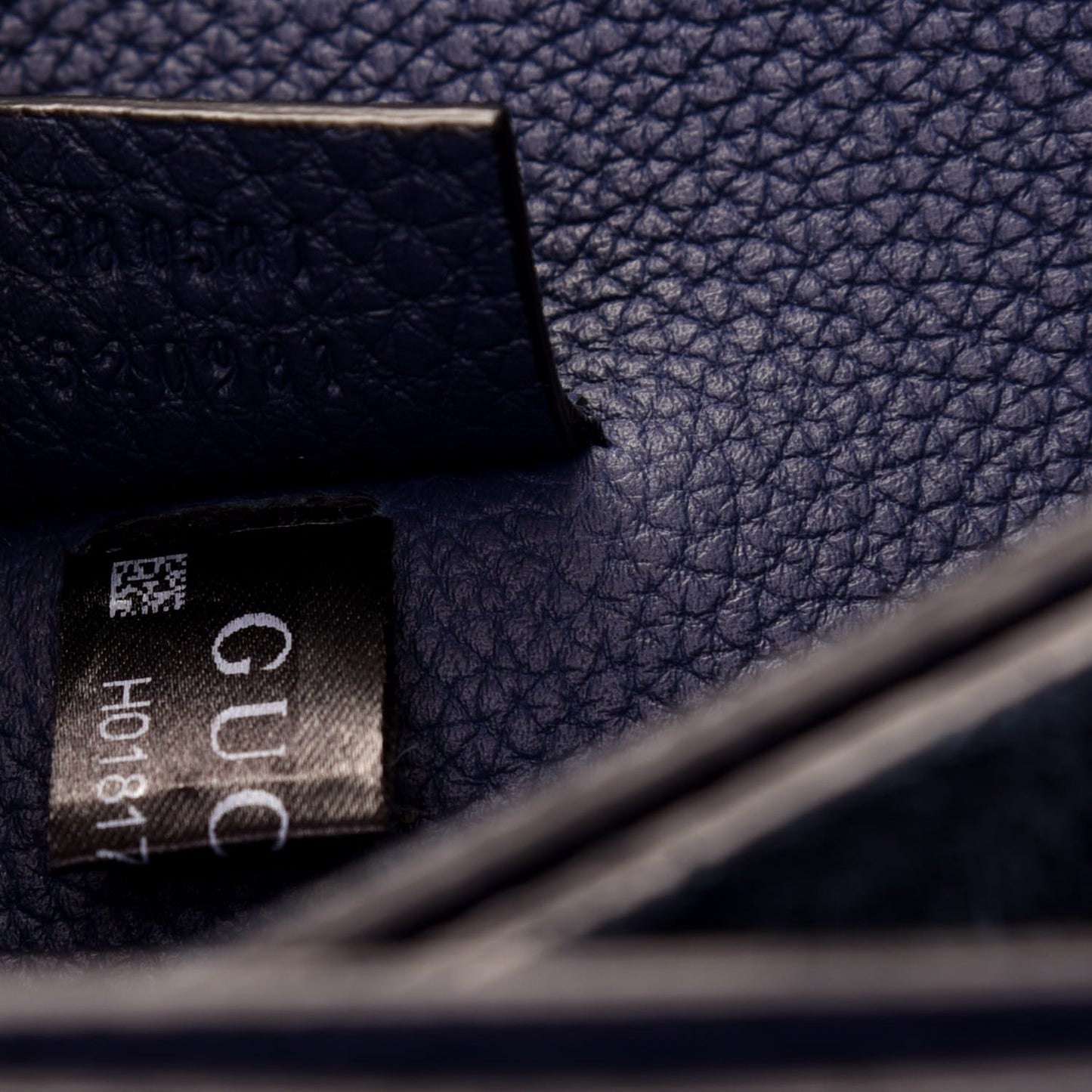 Soft Grained Calfskin Small Jackie Shoulder Bag Classic Blue Marine