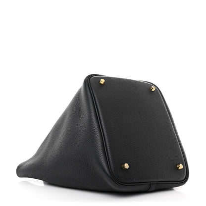 Hermes Taurillon Clemence Picotin Lock 22 MM Black 4 of 10