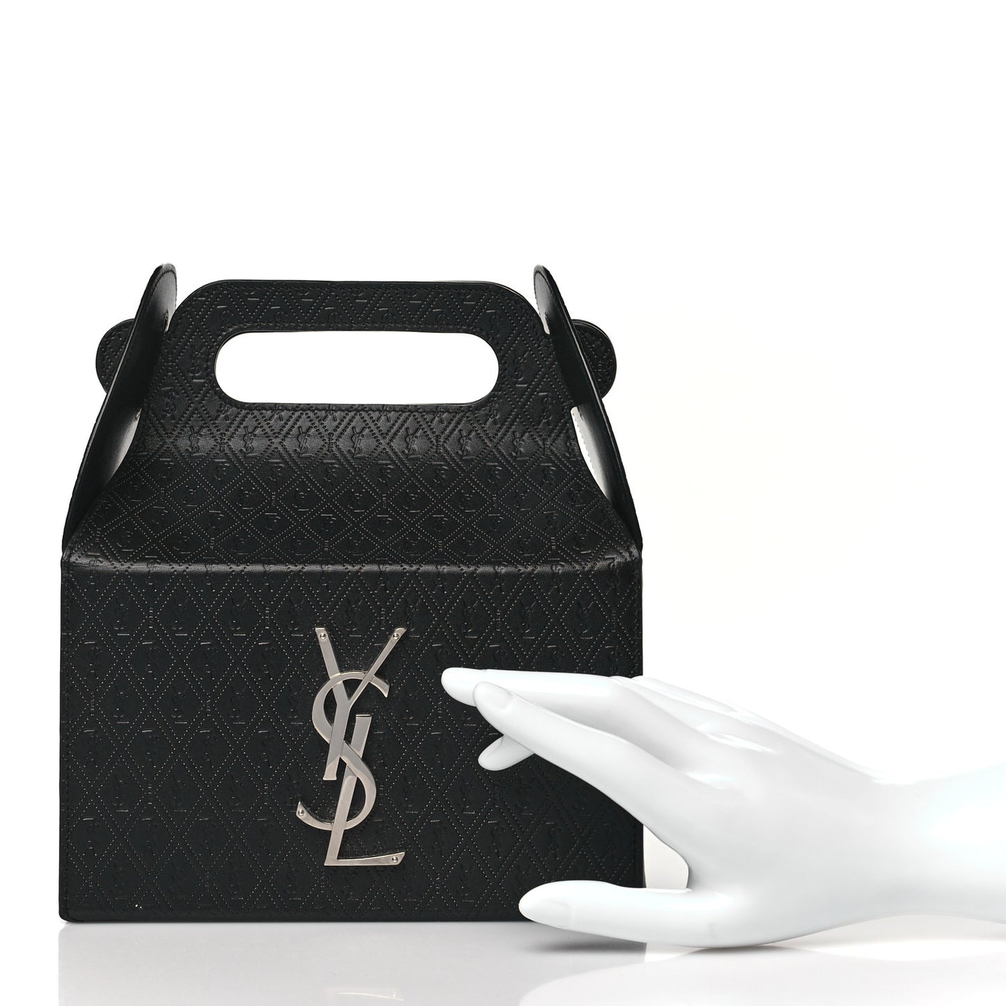 Calfskin Monogram Take Away Box Black