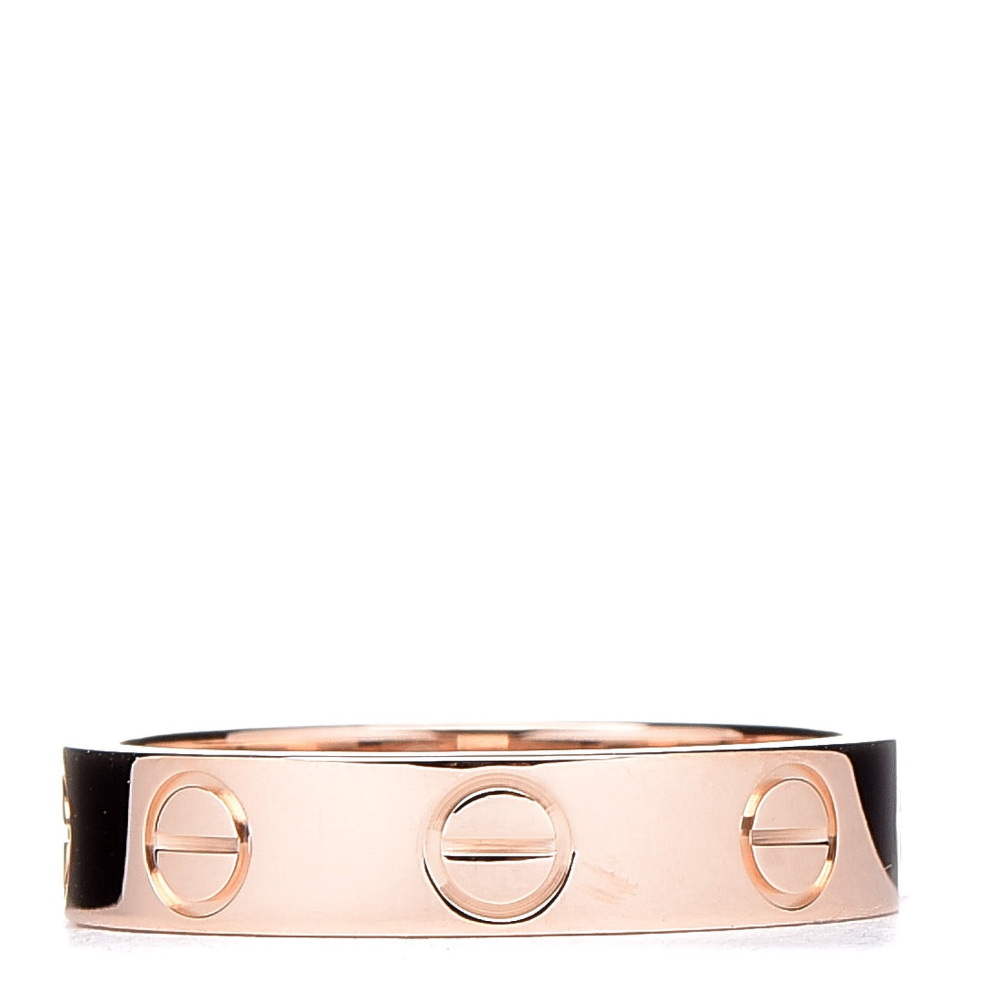18K Pink Gold 3.5mm LOVE Wedding Band Ring 46 3.75