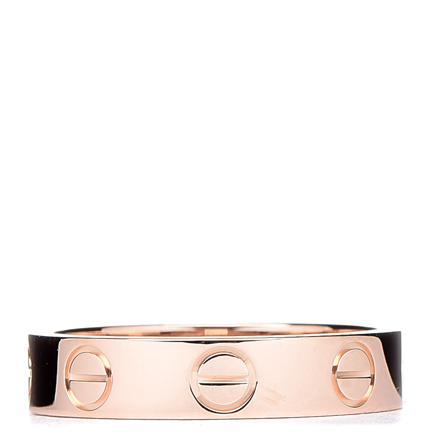 Cartier 18K Pink Gold 3.5mm LOVE Wedding Band Ring 46 3.75 1 of 5