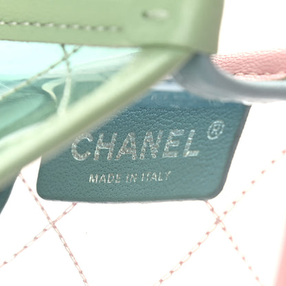 Chanel Lambskin PVC Quilted Mini Coco Splash Flap Blue Green 6 of 9
