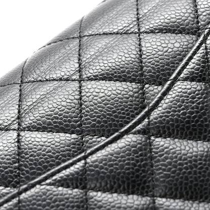 Chanel Caviar Quilted Medium Double Flap Black 25 of 25