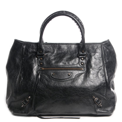 Balenciaga Agneau Classic Hardware Sunday Tote M Black 1 of 10