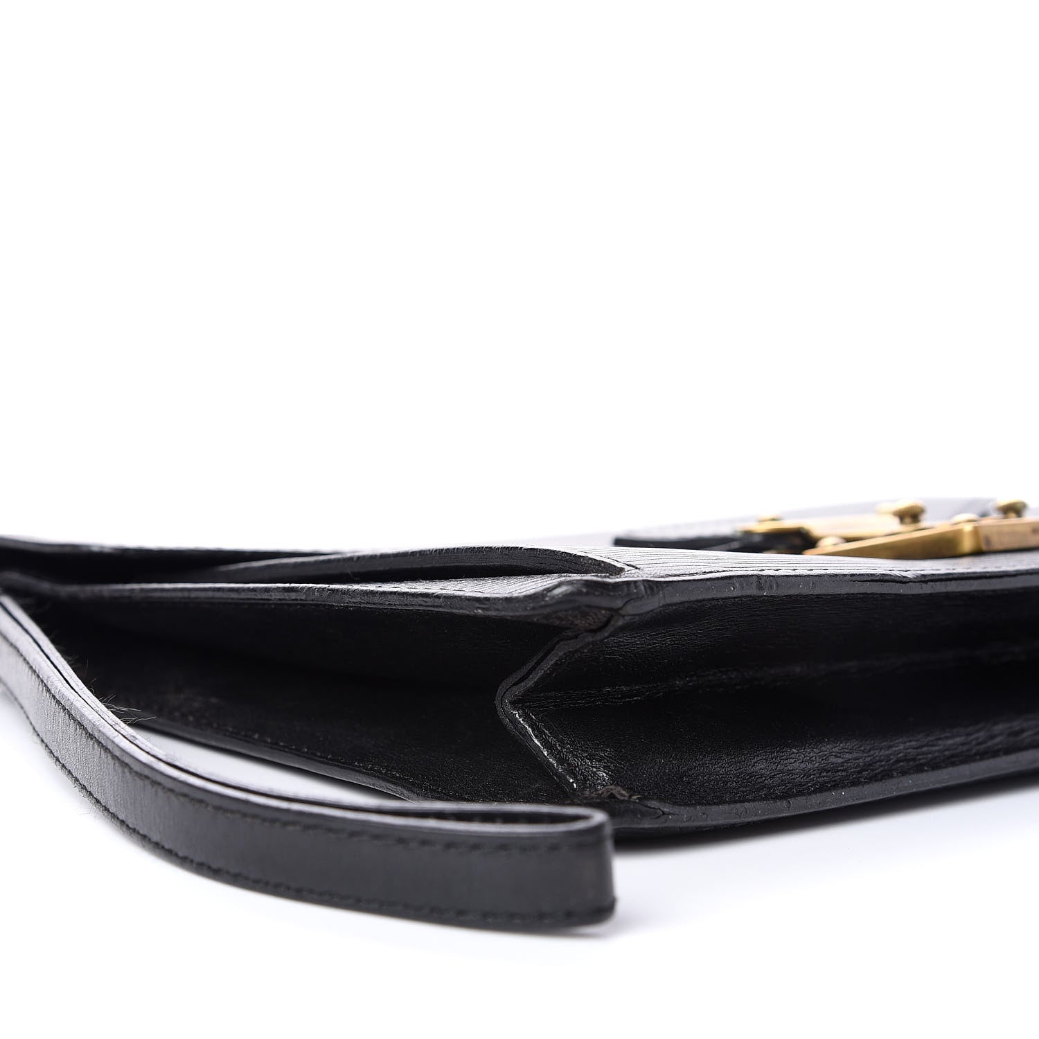 Louis Vuitton Epi Pochette Sellier Dragonne Clutch Black 6 of 11