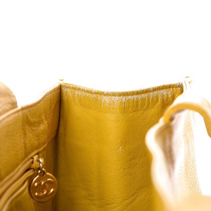 Chanel Caviar CC Tote Yellow 13 of 14