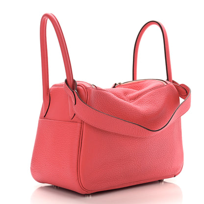 Hermes Taurillon Clemence Lindy 26 Rouge Pivoine 3 of 10