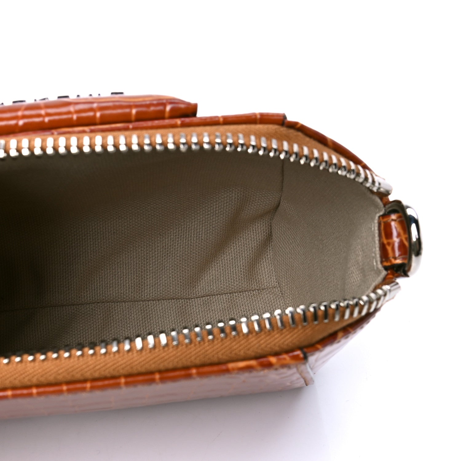 Givenchy Calfskin Crocodile Embossed Nano Antigona Tan 4 of 5