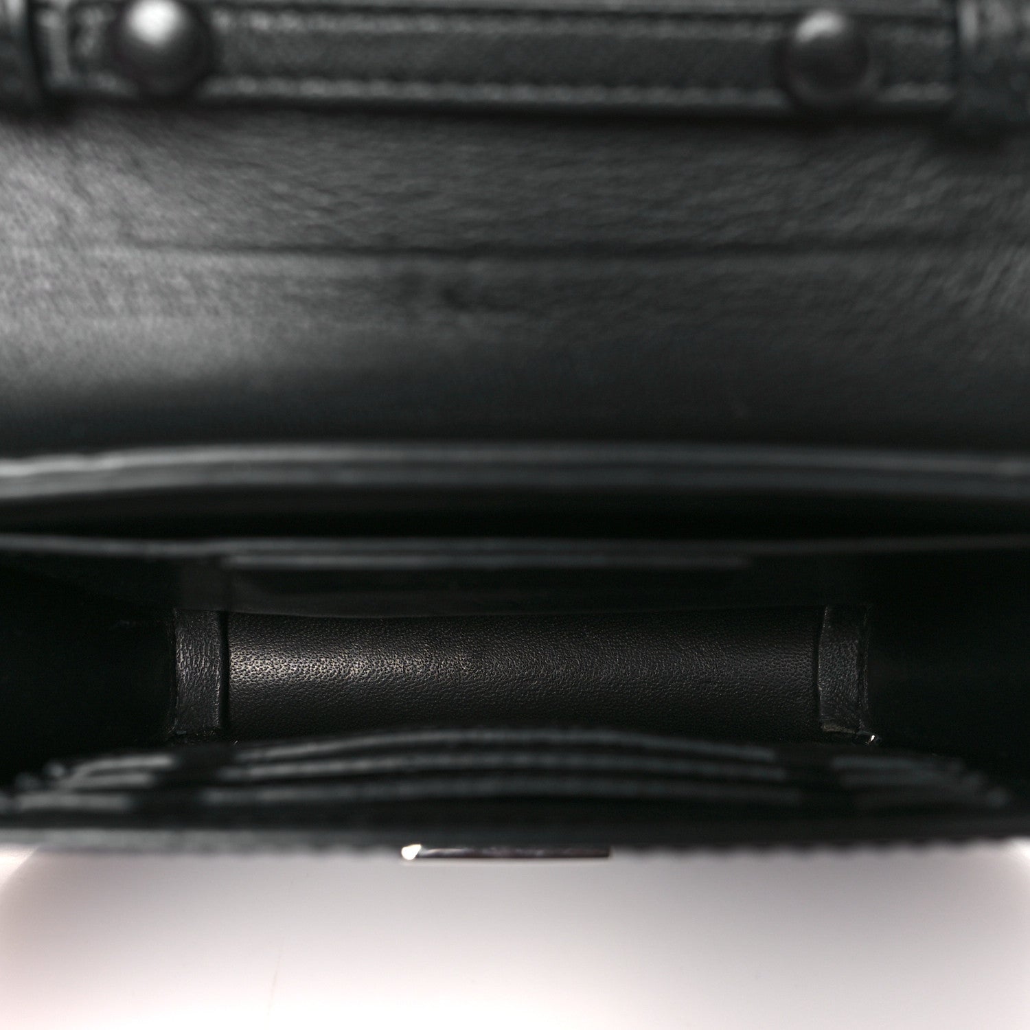 Givenchy Calfskin Bow Cut Chain Wallet Black 5 of 10