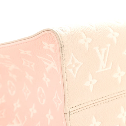 Louis Vuitton Empreinte Monogram Spring In The City Onthego MM Beige Pink Yellow 10 of 10