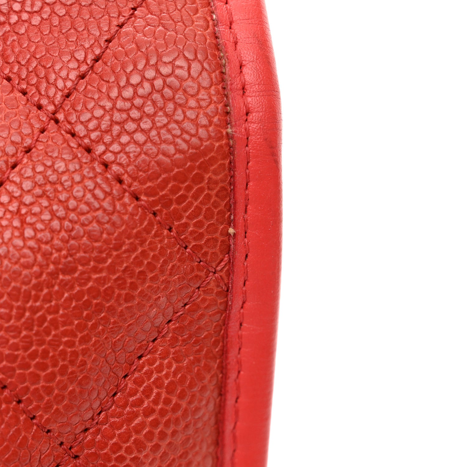 Chanel Caviar Quilted Medium French Riviera Flap Red 15 of 15