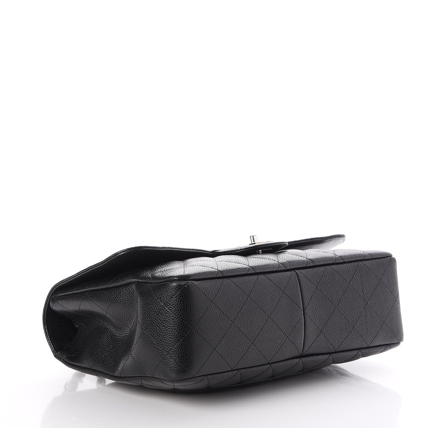Caviar Quilted Jumbo Single Flap Black