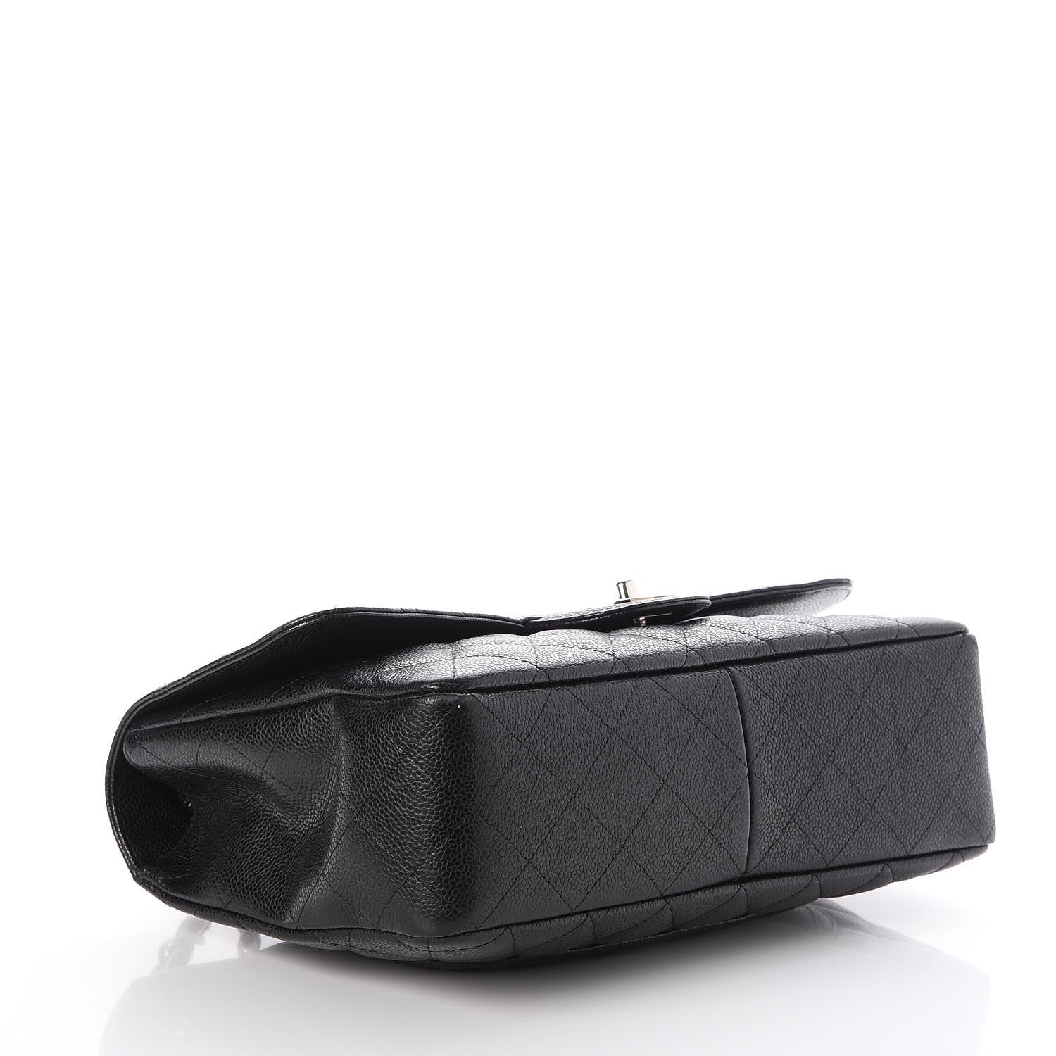 Chanel Caviar Quilted Jumbo Single Flap Black 3 of 8