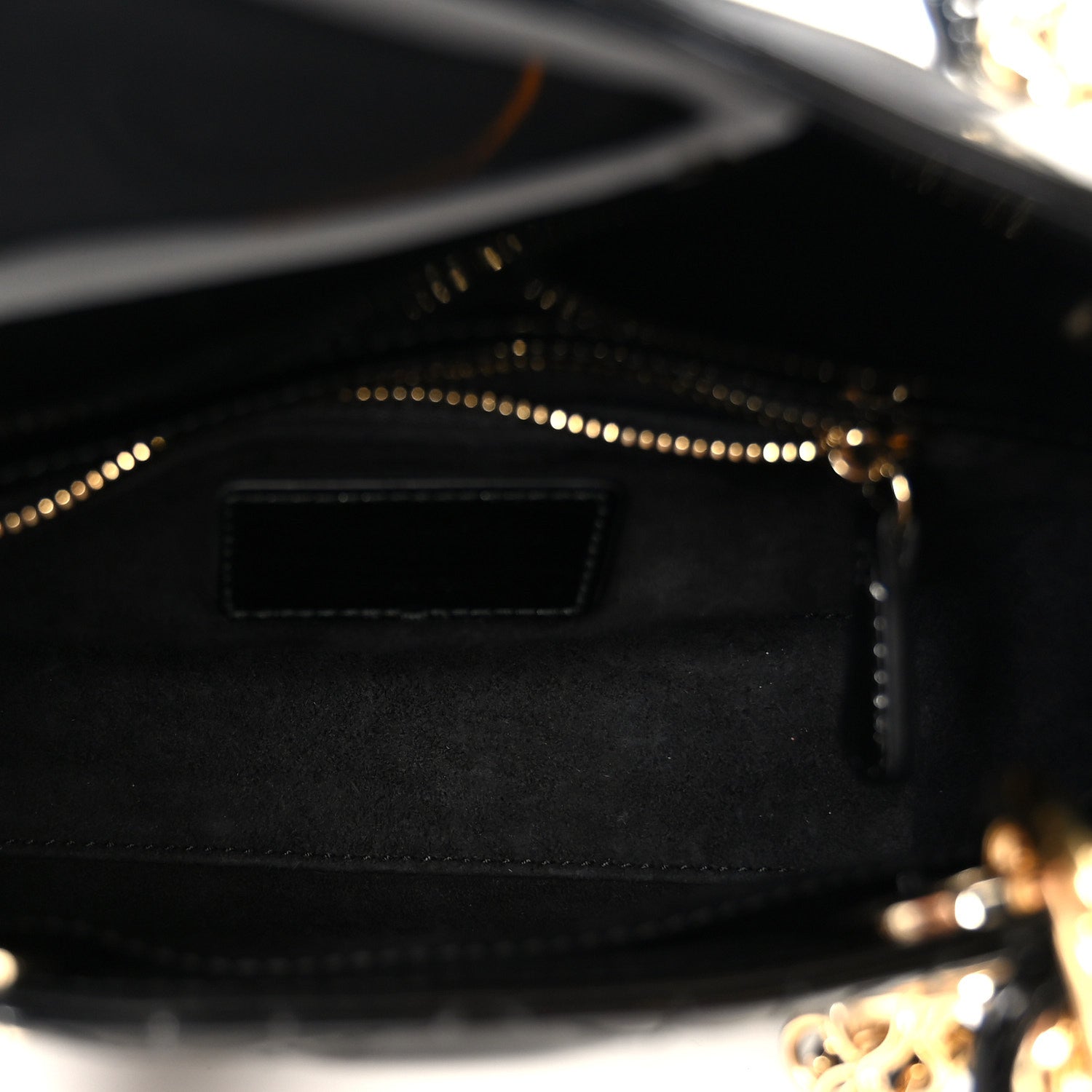 Christian Dior Patent Cannage Mini Lady Dior Black 4 of 9