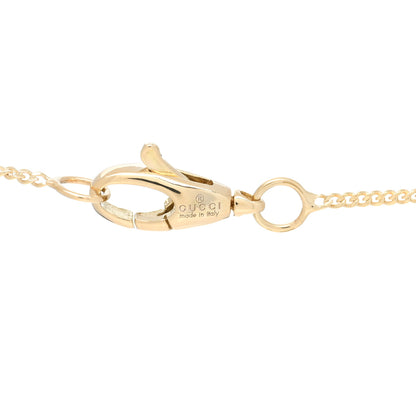 Gucci 18K Yellow Gold Emerald Ouroboros Snake Necklace 3 of 4