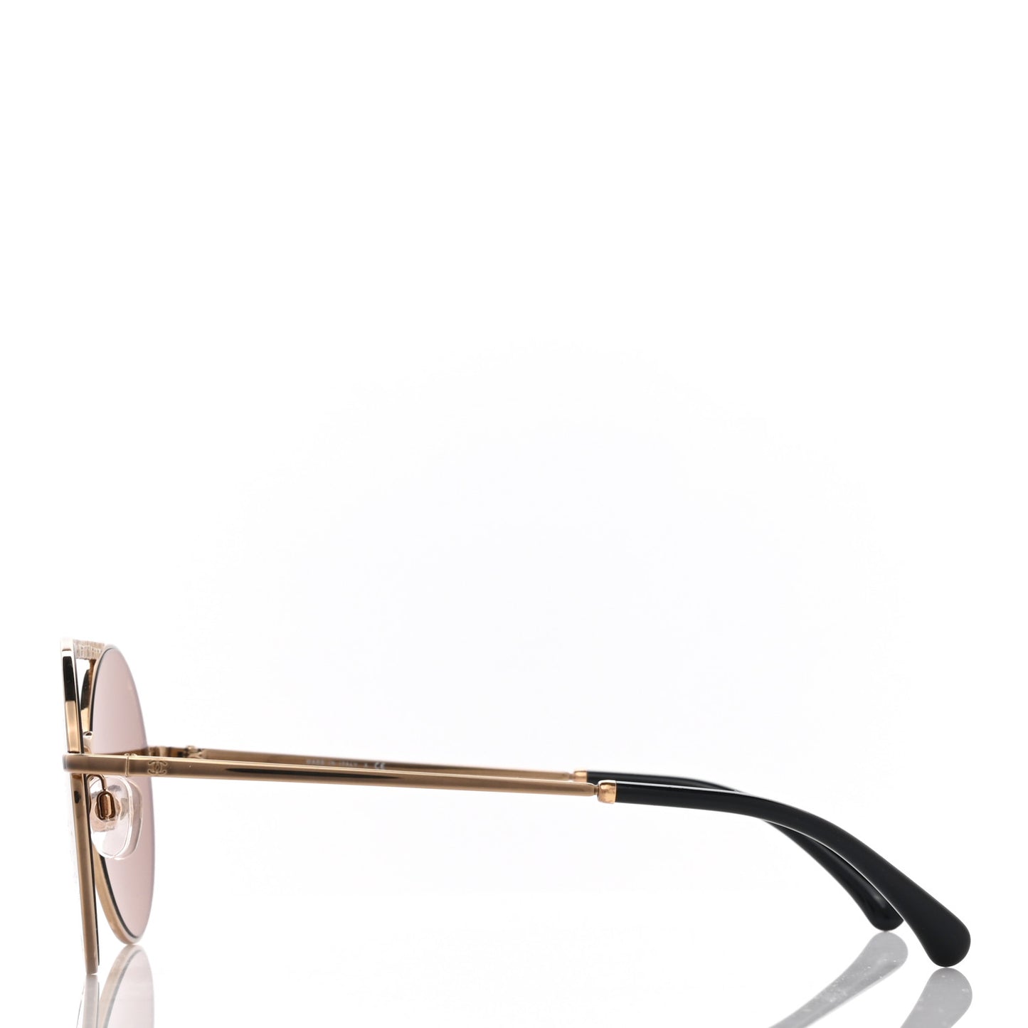 Metal Winter Round Sunglasses 4232 Gold