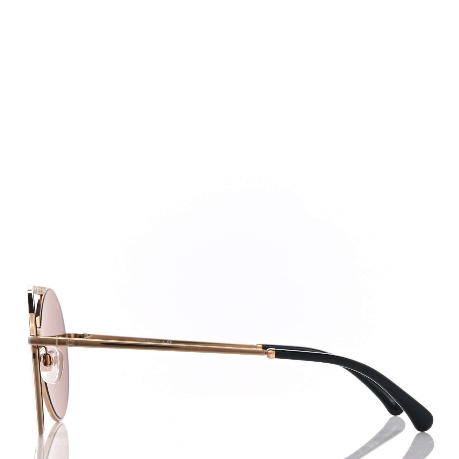 Chanel Metal Winter Round Sunglasses 4232 Gold 3 of 8