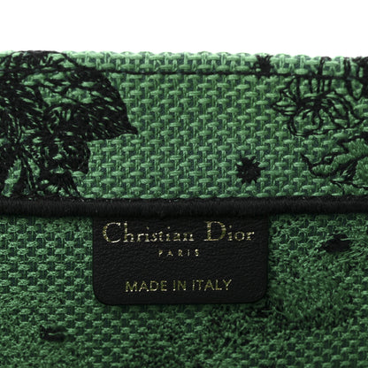 Christian Dior Canvas Embroidered Medium Zodiac Toile De Jouy Book Tote Green 6 of 10