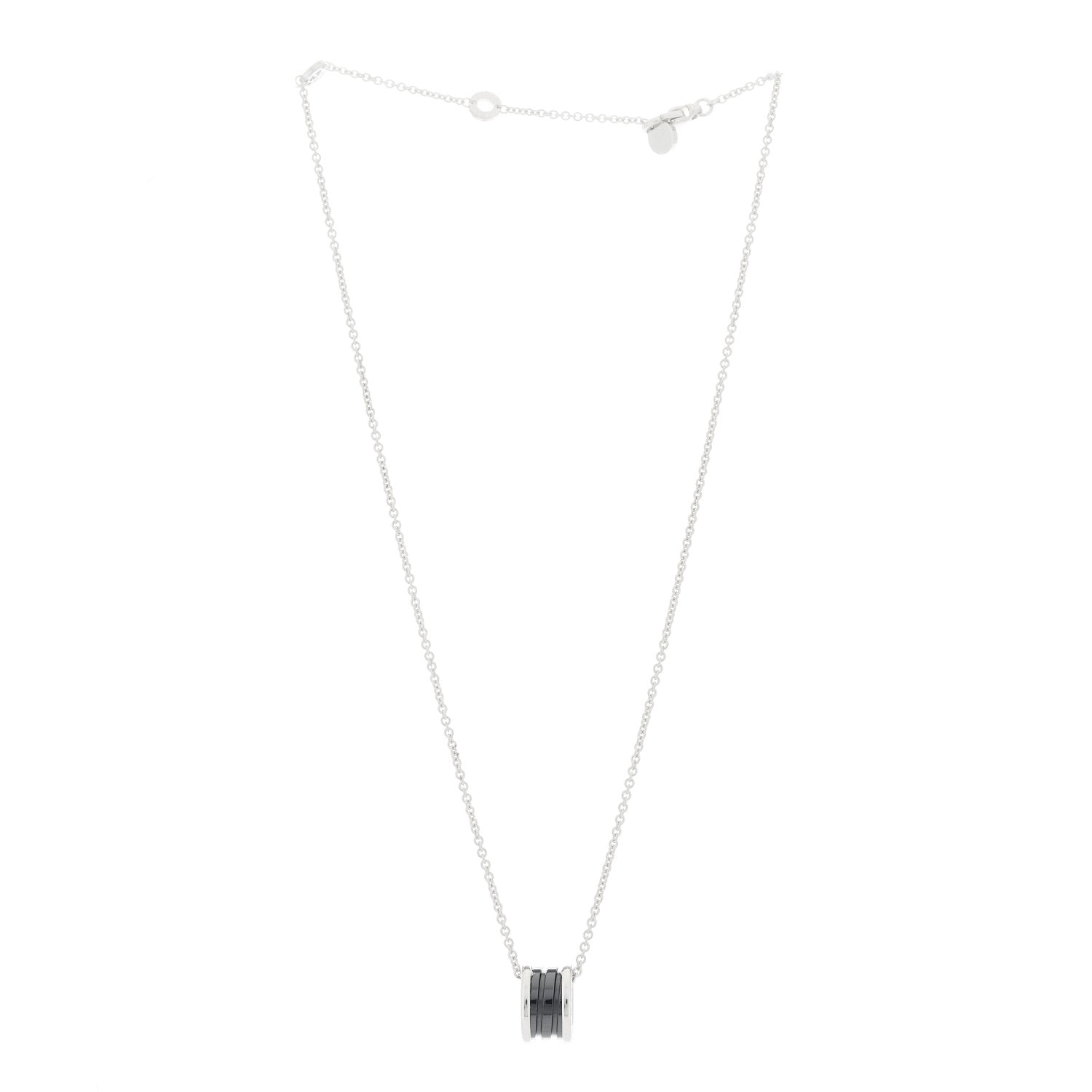 Bulgari Sterling Silver Ceramic Save The Children Pendant Necklace 2 of 7